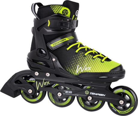Rolki Tempish wox 84 dla dorosłych – koła 4x84mm – rolki fitness – czarno-zielone – rozmiar 43