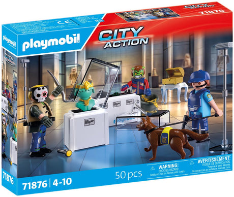 Playmobil | bohaterowie akcji | kradzież diamentów | zabawki przygodowe pełne emocji i akcji | zachęca do odgrywania ról i pracy zespołowej | z wieloma detalami i akcesoriami | dla dzieci od 4 lat | 71876