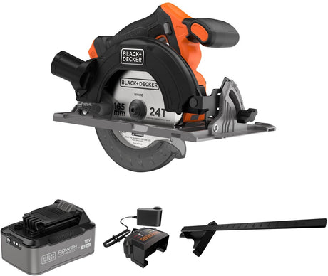 Bezszczotkowa piła tarczowa Black+decker 18 V, 165 mm (z akumulatorem 4,0 Ah i ładowarką) blccs78m1-qw