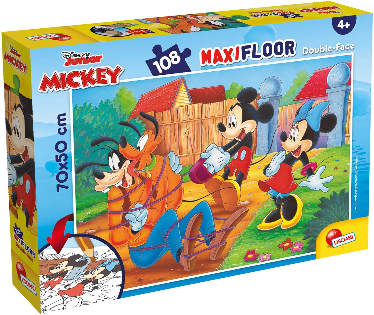 Lisciani Disney Puzzle DF Maxi Floor 108 Mickey Moi Przyjaciele