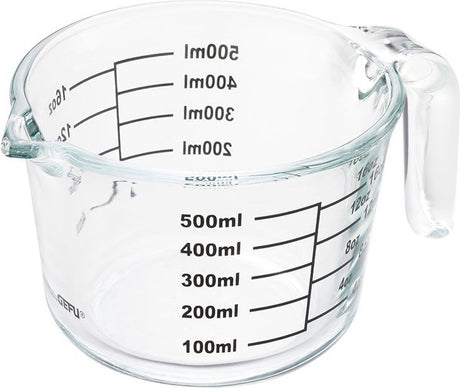 Miarka Gefu dimenso 500 ml – szkło borokrzemowe – odporne na temperaturę do 450°c