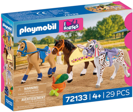 Playmobil horses drie verzamelpaarden - 72133
