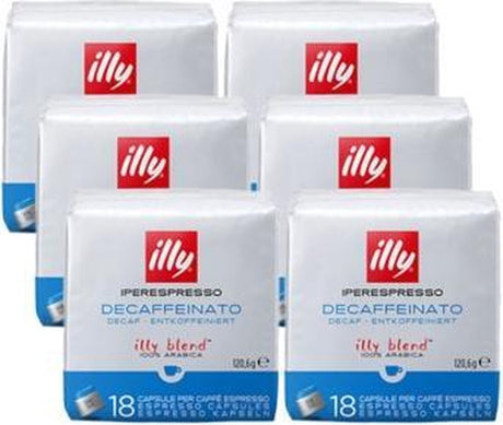 Illy - iperespresso - kapsułki kawowe - bez kofeiny - 6 x 18 kapsułek