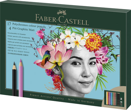 Zestaw do rysowania Faber-castell - polichromowany i matowy grafit pitt - 23 sztuki - fc-210052