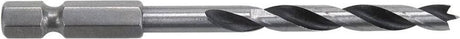 Wolfcraft - zestaw wierteł krętych do drewna, trzpień sześciokątny, ø 3–8 mm, 5 sztuk. - 7122000