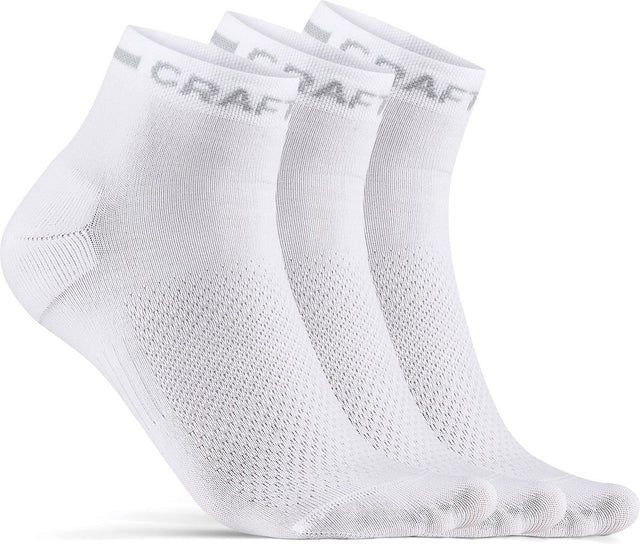 Craft Active Mid Sock 3-pak skarpet sportowych unisex - biały