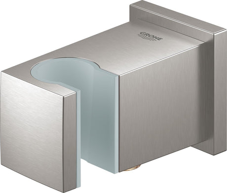 Grohe Euphoria Cube kolanko przyłączeniowe do ściany prysznicowej z uchwytem ściennym - wygląd stali nierdzewnej - 26370dc0