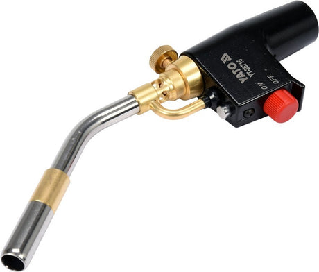 Yato yt-36715 professionele turbo gasbrander - 2.0 kw - 2800°c - piëzo ontsteking - auto start stop - 360° gebruik - voor solderen en lassen - inclusief adapter g7 16
