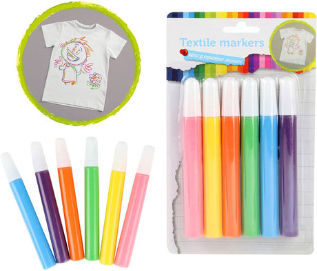 Toi-toys Markery tekstylne tropikalne, 6 szt.