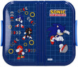 Sonic eat yum repeat lunchbox - 15 x 18 x 5 cm - blauw - , shadow knuckles