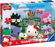 Ravensburger hello kitty super style – 24-elementowe duże puzzle podłogowe (70×50 cm)