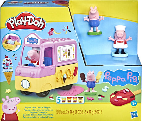 Zestaw do zabawy w lody Play-doh Peppas - modelina - zawiera 5 słoiczków