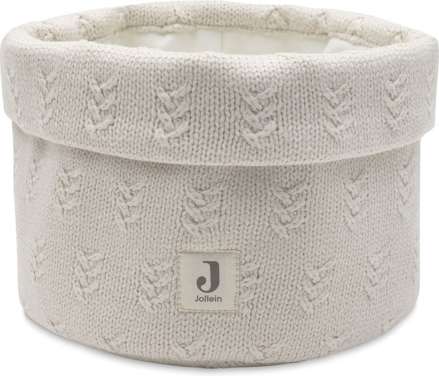 Jollein - commodemandje - commode mandje - grain knit - oatmeal