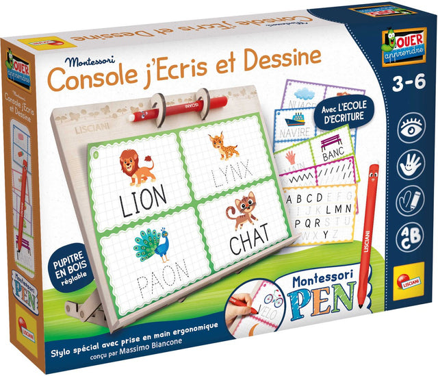 Lisciani Montessori Pen Consolle scrivo e disegno ed. francuski