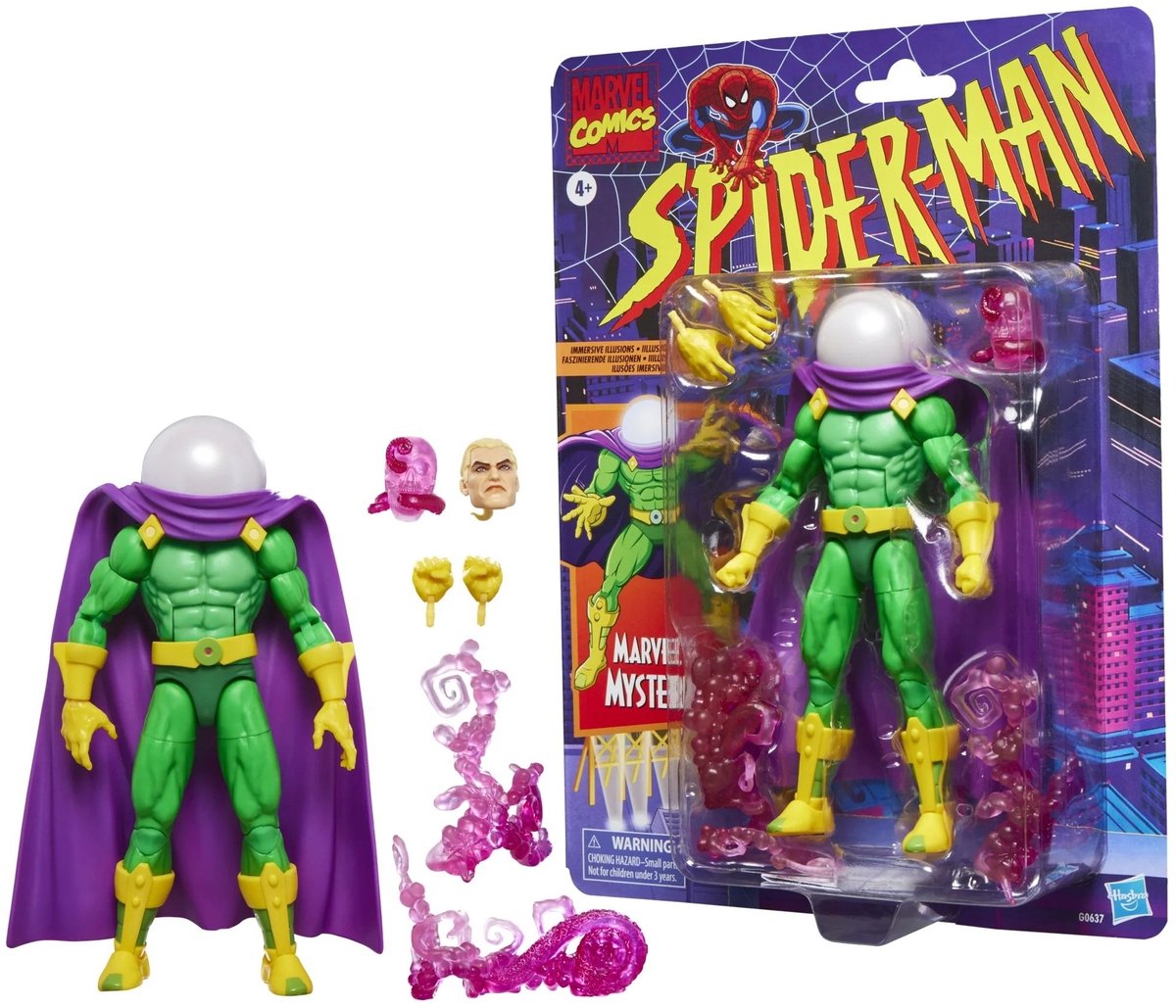 Hasbro spider-man Marvel Legends figurka retro Marvel's Mysterio 15 cm figurka