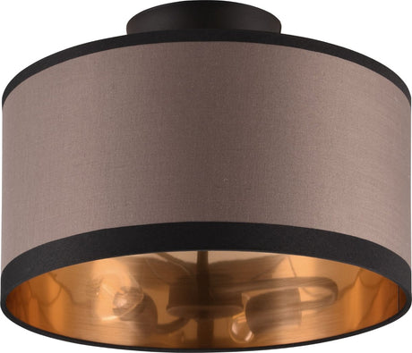 Rl live your light reality davos – lampa sufitowa – czarny mat – wył. 2x e14 28w