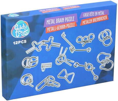 Metalowe łamigłówki Eddy Toys 12 szt