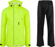 Agu passat - regenpak - fietsregenpak - regenjas en regenbroek - unisex - geel - l - reflecterend - verstelbare capuchon - ventilatie op rug