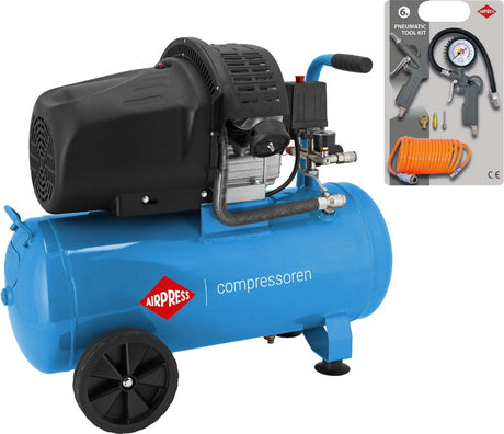 Sprężarka Airpress HL 425-50 8 bar 3 KM 2,2 kw 280 l min 50 l z akcesoriami