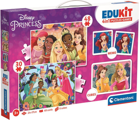 Zestaw Disney Clementoni Edukit 4w1 Księżniczka