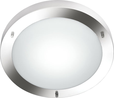 Trio condus – lampa sufitowa – nikiel matowy – zał. 1x e27 60w - oświetlenie łazienki - ip44