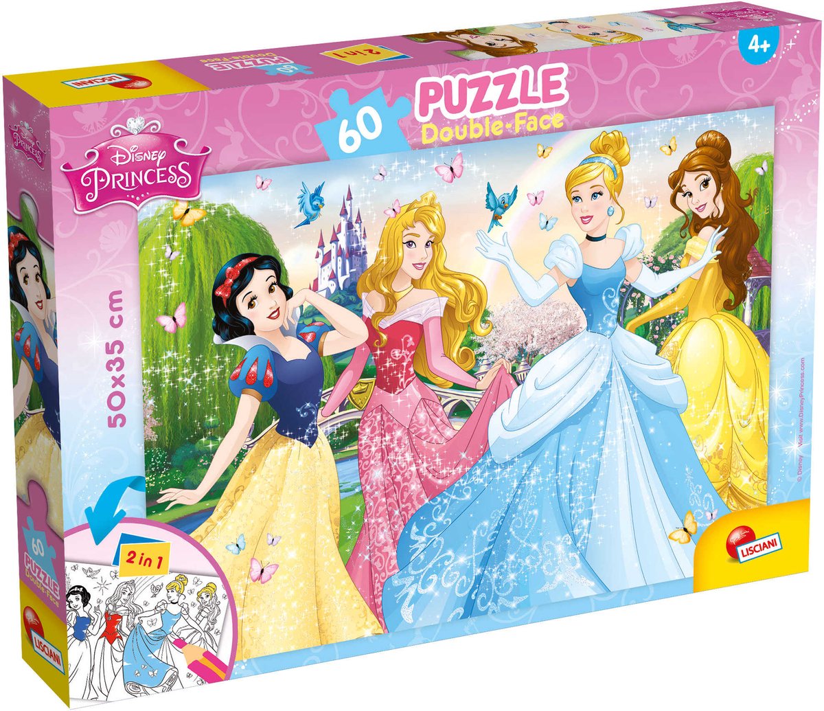 Puzzle Lisciani df plus 60 księżniczek