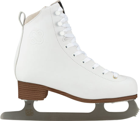 Łyżwy figurowe Nijdam - classic deluxe - wiśniowe klapki - rozmiar 38