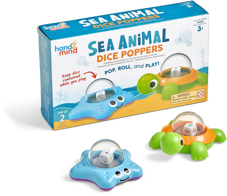Materiały edukacyjne Poppersy ze zwierzętami morskimi – 3+