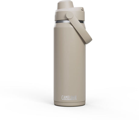Butelka do picia Camelbak Well Chug - 600 ml - stal nierdzewna - z zakrętką - izolowana butelka na wodę - beżowa