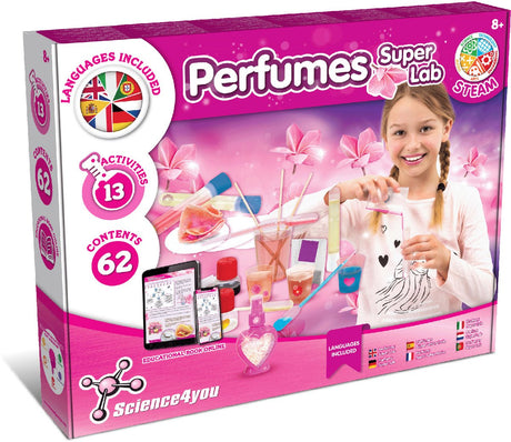 Science 4 you science4you perfum super lab - zestaw eksperymentów dla dzieci od 8 lat - 13 eksperymentów - zabawki edukacyjne