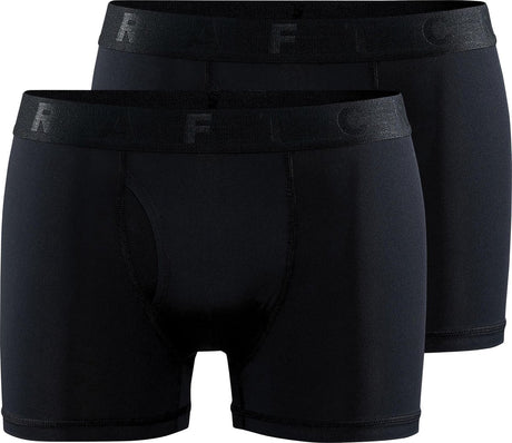 Męskie kalesony sportowe Craft Active Boxer 3-calowe w zestawie 2 m - czarne