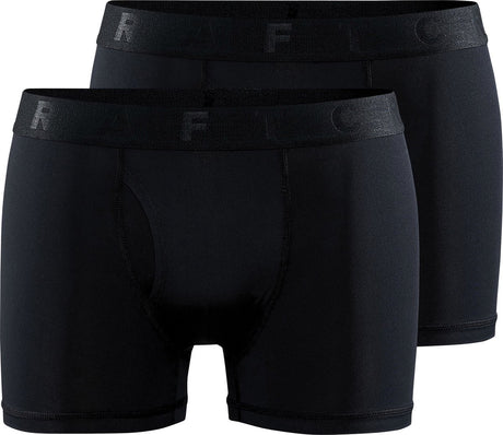 Męskie kalesony sportowe Craft Active Boxer 3-calowe w zestawie 2 m - czarne