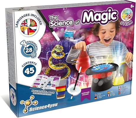 Science 4 you science4you nauka magii – 28 magicznych sztuczek – pudełko eksperymentów – od 8 lat
