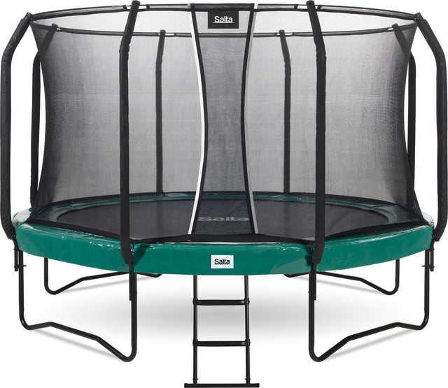 Salta first class - trampoline met veiligheidsnet en ladder - ø 427 cm - groen