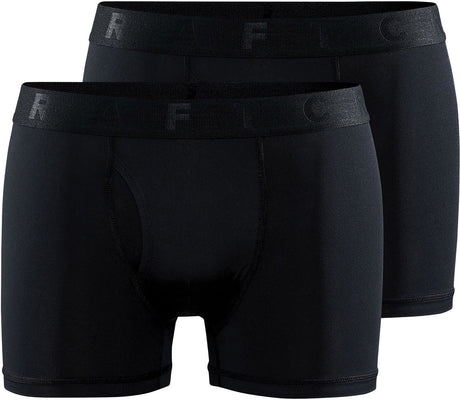 Męskie kalesony sportowe Craft Active Boxer 3-calowe w zestawie 2 m - czarne