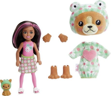 Lalka Barbie Cutie Discovery - 13,9 cm - żaba-psia - lalka