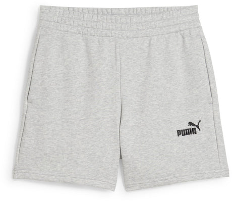 Puma ess small nr. 1 logo 5'' szorty z wysokim stanem tr spodnie damskie - jasnoszary melanż