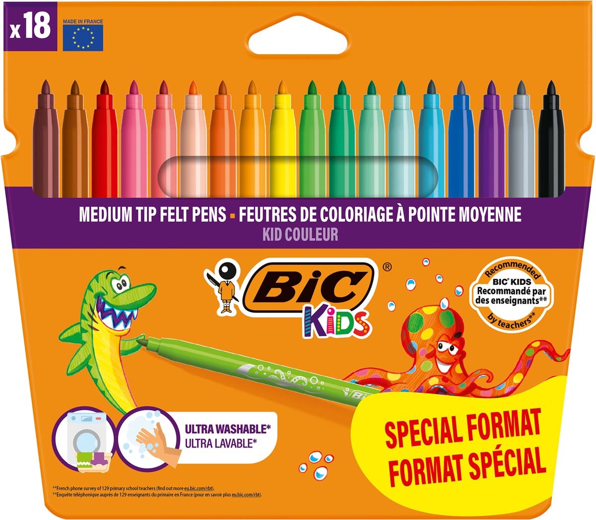 Kolorowe pisaki Bic kids 18 sztuk