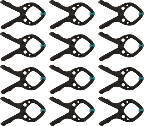 Wolfcraft - 12 zacisków sprężynowych mini 30mm - zacisk sprężynowy - zacisk żaglowy - zacisk rynkowy - bardzo mocny - zaciski żaglowe - 8653000