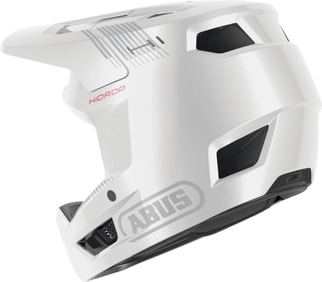 Kask rowerowy Abus hidrop błyszczący biały xl - 61-62 cm - biały - odpowiedni do użytku na rowerach górskich - 1040 g