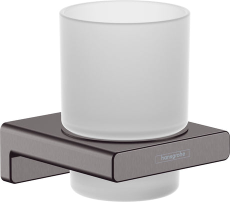 Hansgrohe Addtoris uchwyt na szczoteczki do zębów, szczotkowany czarny chrom