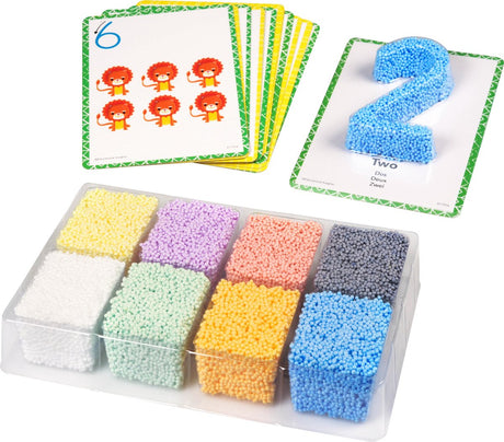 Zestaw materiałów edukacyjnych Playfoam® do nauki liczb w kształcie - 3+
