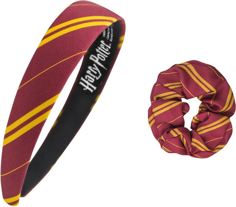Cinereplicas Harry Potter - opaska Gryffindor i zestaw scrunchie - czerwone
