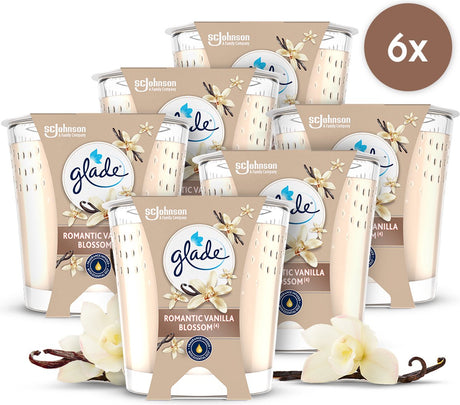 Glade świeca zapachowa romantyczne kwiaty wanilii 100% wosk rzepakowy