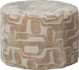 Woood yago poef - polyester - naturel - 43x60x60