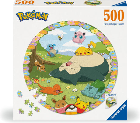 Okrągłe puzzle Ravensburger pokémon - okrągłe puzzle - 500 elementów