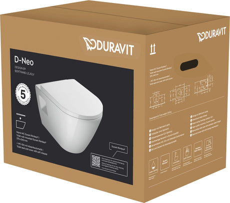 Zestaw toalet ściennych Duravit d-neo 37x54x40cm biały połysk