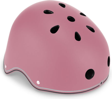 Kask Globber - kask primo xs s pastelowy róż - różowy - oświetlenie LED - kask abs z pianką EPS - regulowany - xs-s 48-53cm