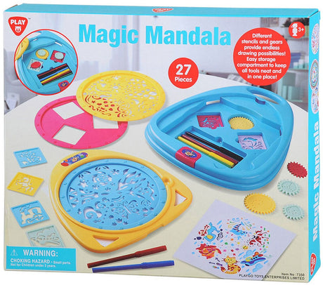Zestaw do rysowania magicznej mandali Playgo - 27 szt.