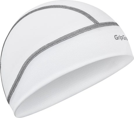Gripgrab - Lekki letni kask rowerowy UPF 50+ Czapka rowerowa z ochroną UV Czapka rowerowa Czapka z czaszką - biały - unisex - rozmiar jeden rozmiar